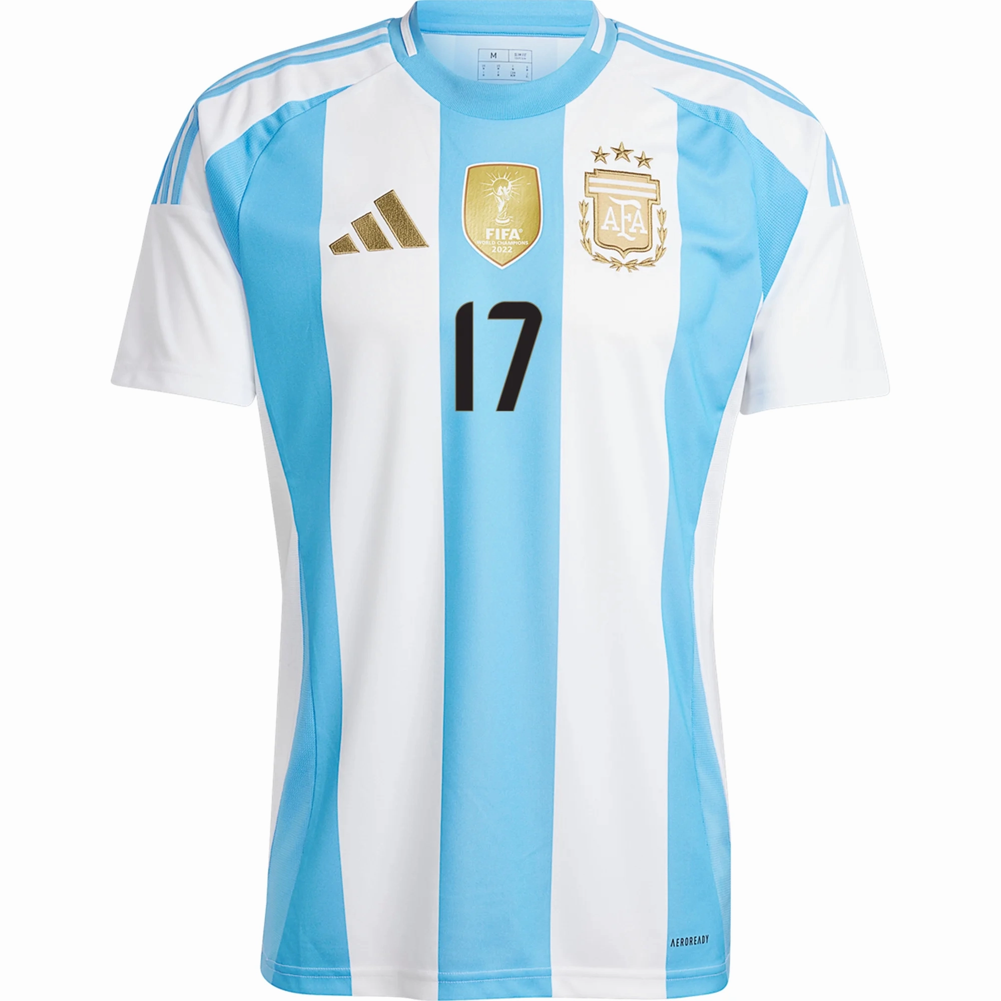 adidas Argentina Alejandro Garnacho Home Jersey 24/25 (White/Blue Burst) clean look