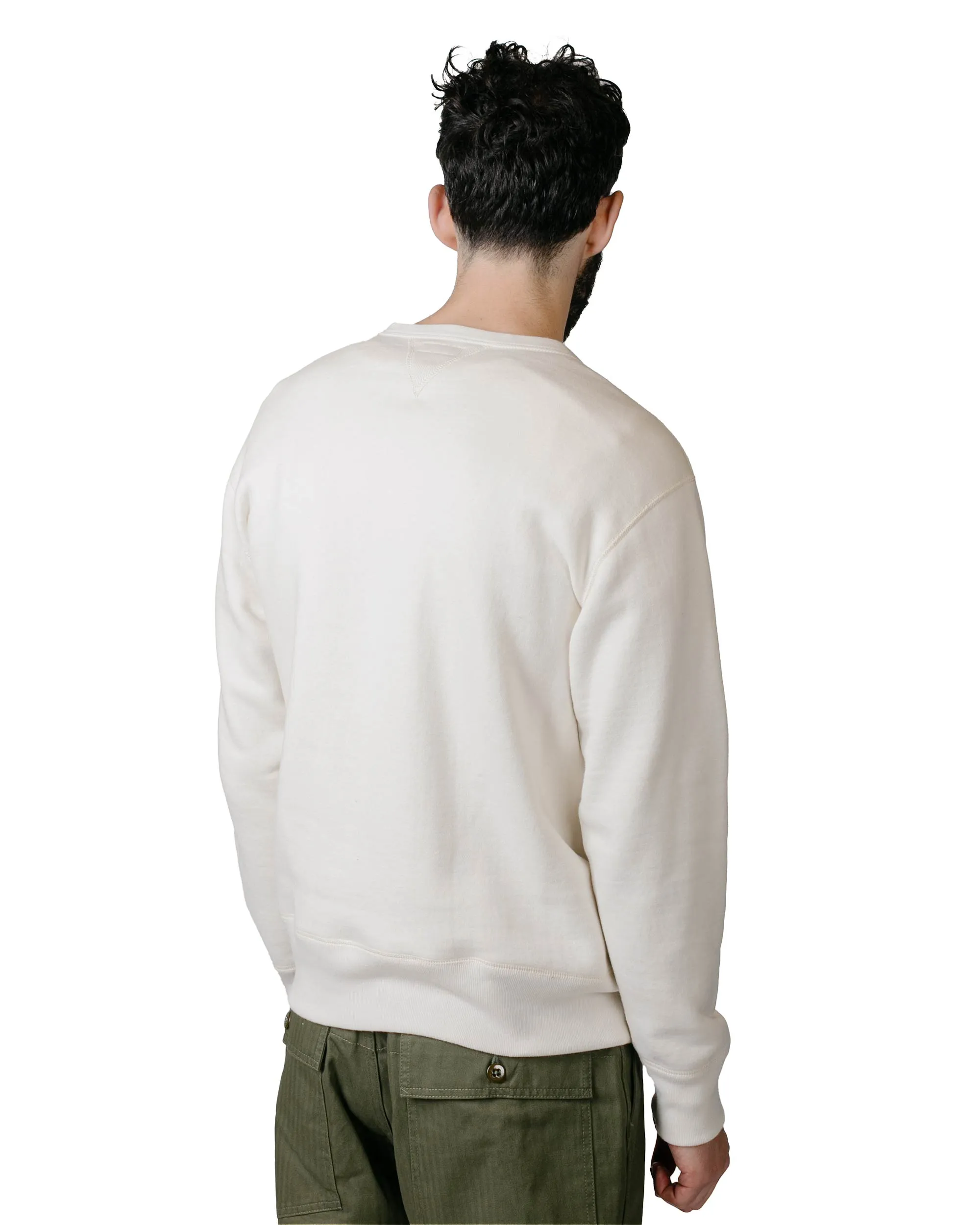 Versatile Top The Real McCoy??s MC13111 Sweatshirt / Loop Wheel Milk