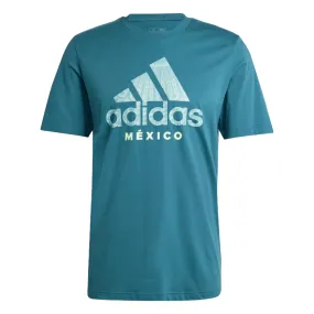 Sporty and Cool adidas Mexico DNA Graphic T-Shirt 24/25 (Mystery Green)