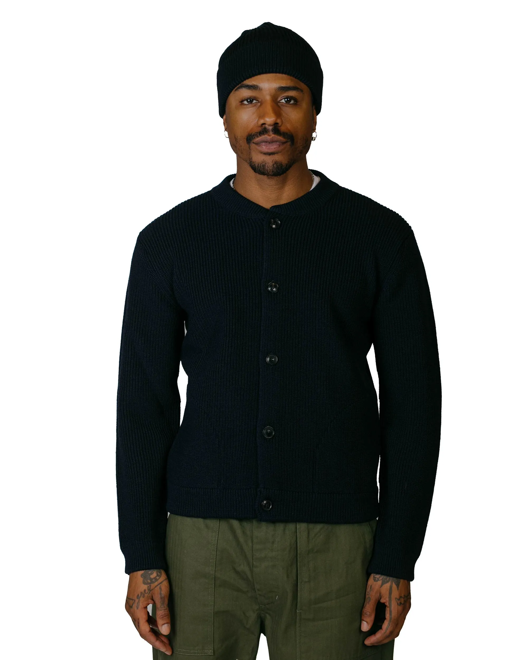Anti-static Half sleeve Andersen-Andersen Skipper Jacket Navy Blue