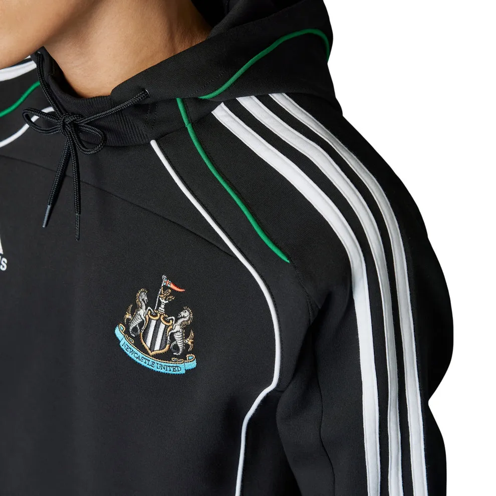 adidas Newcastle 24/25 Urban Purist Hoodie (Black/White) Relaxed Vibe product skiing suitability