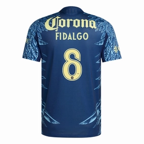 adidas Fidalgo Men's Club Am??rica 25/26 Authentic Away Jersey (Blue) Under Layer Athlete Focus