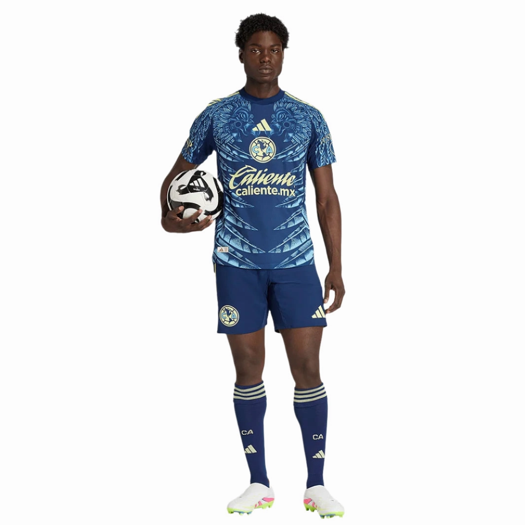 adidas Fidalgo Men's Club Am??rica 25/26 Authentic Away Jersey (Blue) Layered Insulation System Chafe Free