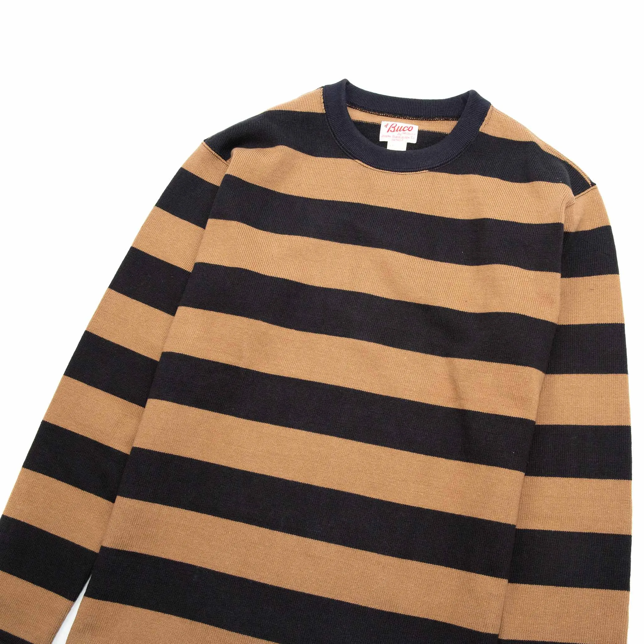 NonIrritatingTags Oversized Fit The Real McCoy's BC18104 Buco Racing Jersey Brown