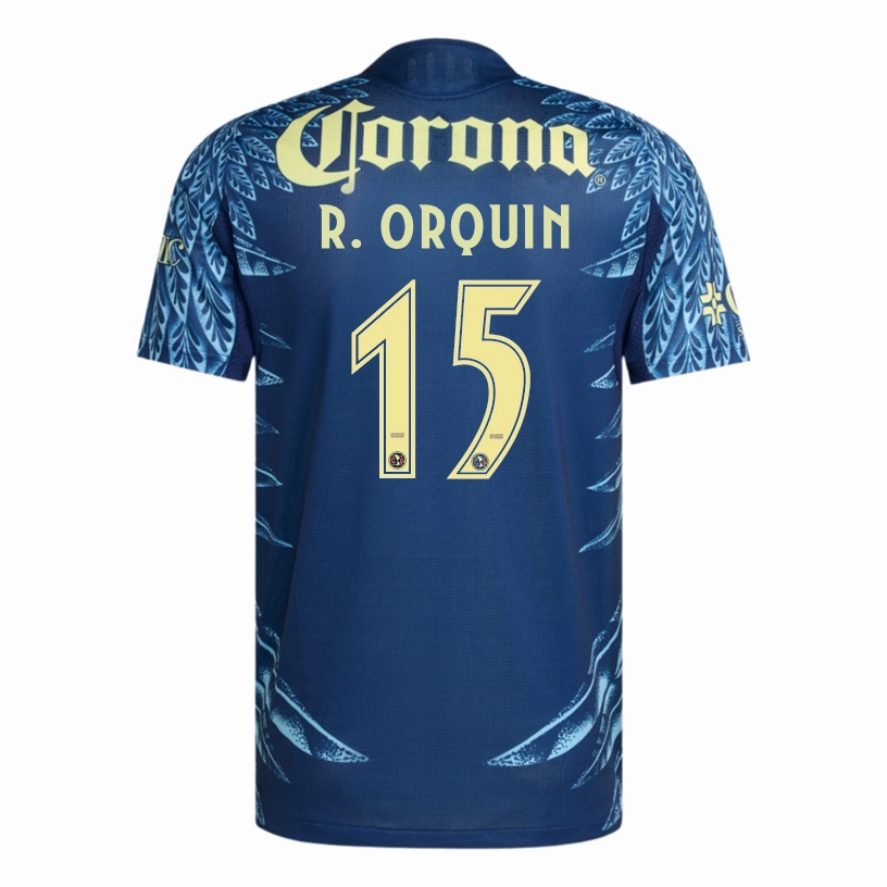 Odor Resistant Fabric adidas R. Orquin Men's Club Am??rica 25/26 Authentic Away Jersey (Blue)