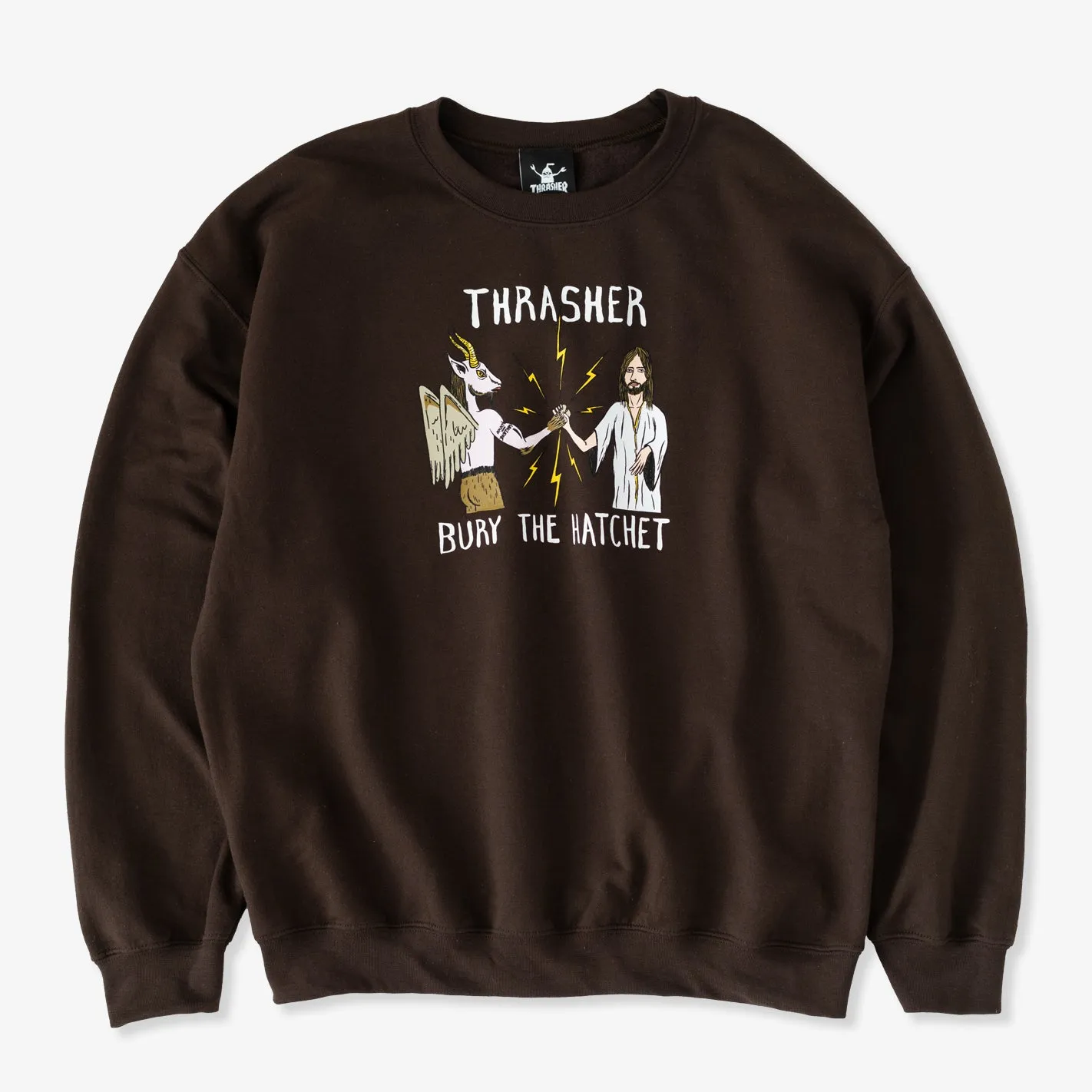 Satin Lining Toy Machine B.T.H Crewneck (Brown)