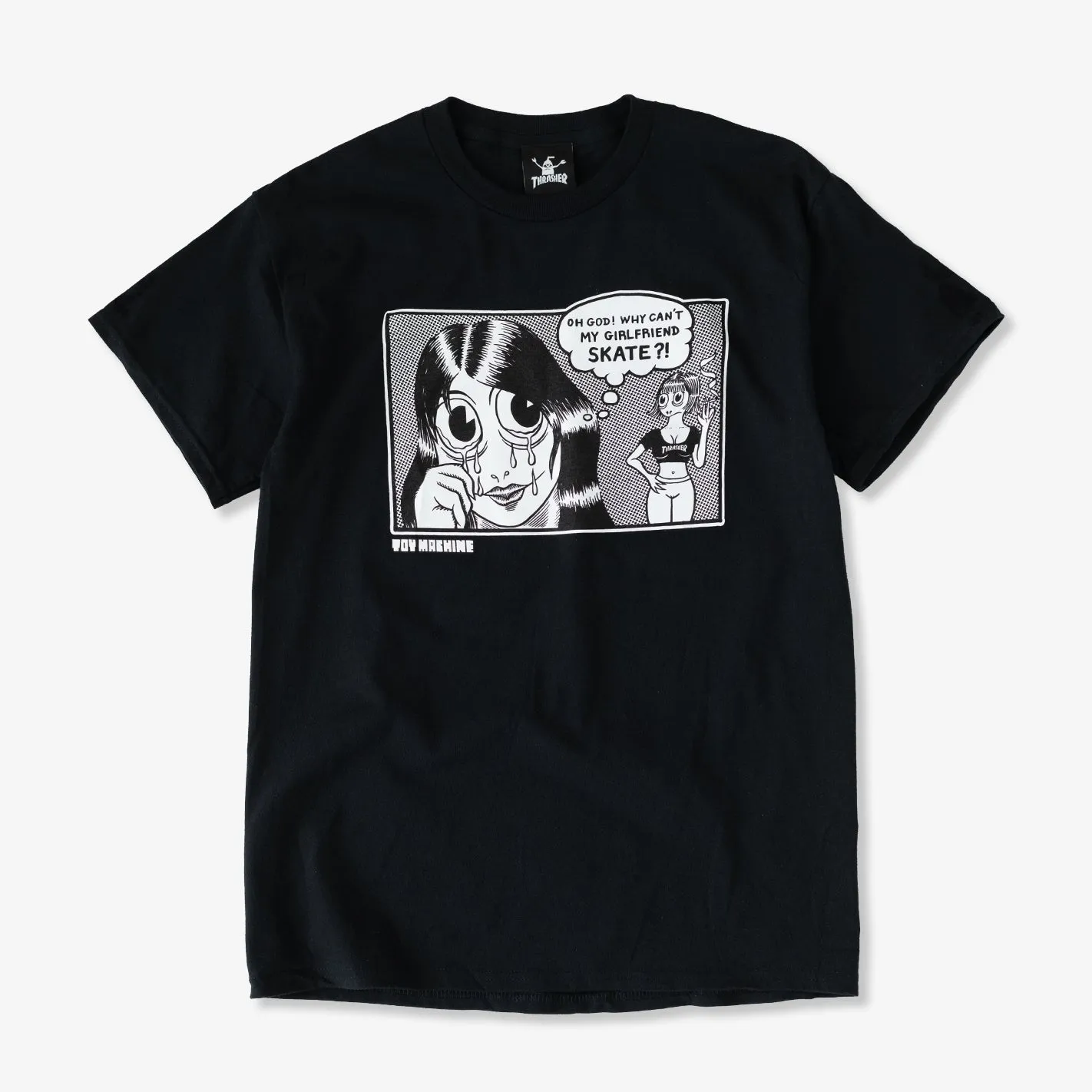 Zero Waste Production Eco-friendly Toy Machine Girlfriend Tee (Black)