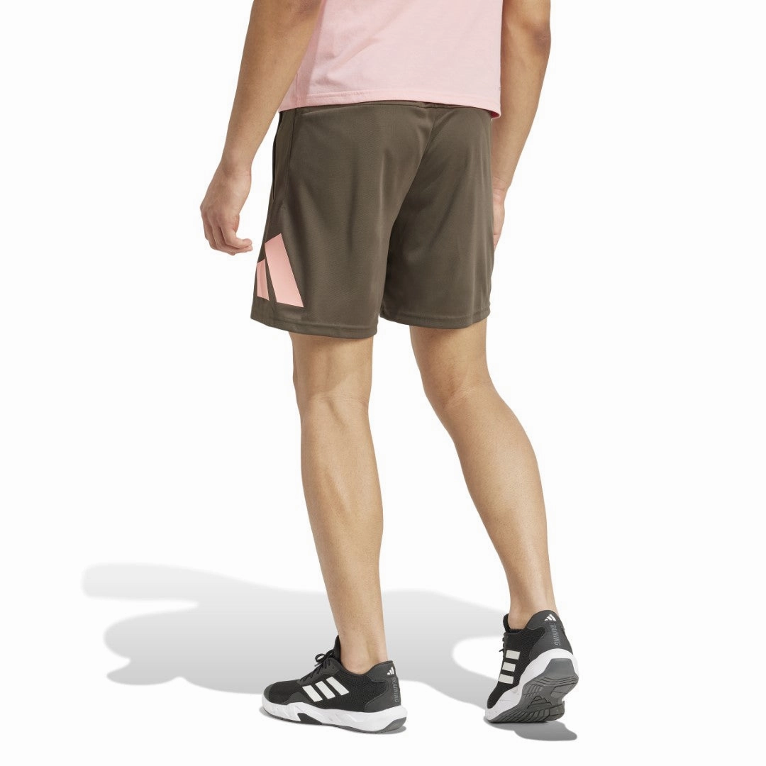 Train Essentials Logo Training Shorts Glide On Waist System QuickReleaseBuckle