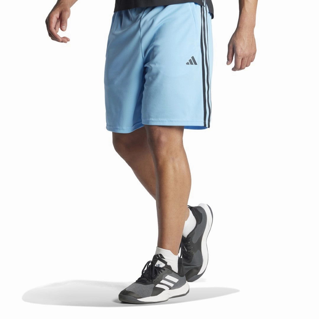 Train Essentials Piqu?? 3-Stripes Training Shorts Low Profile Closure System