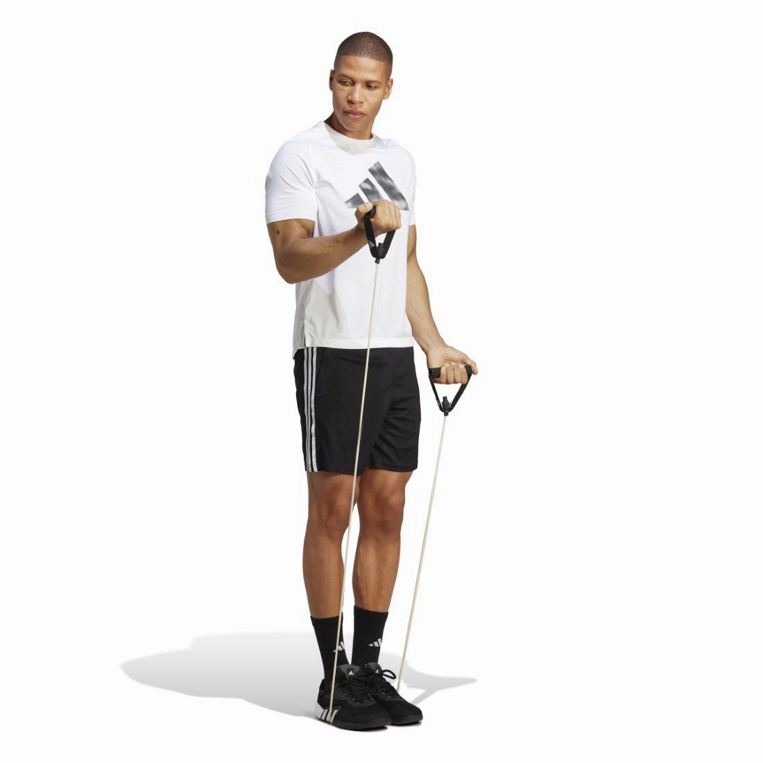 Train Essentials Piqu?? 3-Stripes Training Shorts Quick Access Cargo Pockets Versatile Layering Capability