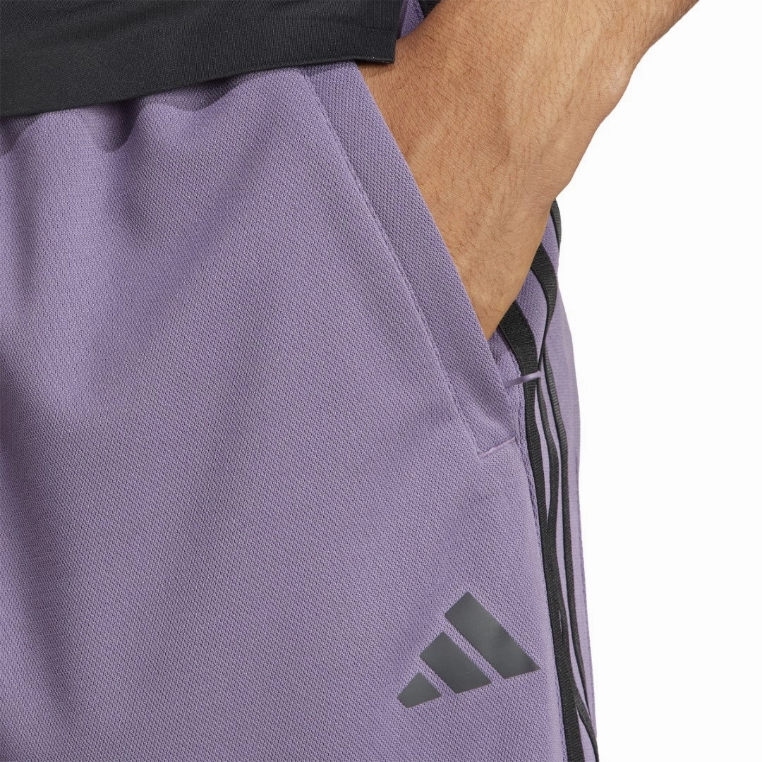 Train Essentials Piqu?? 3-Stripes Training Shorts High Durability Weave