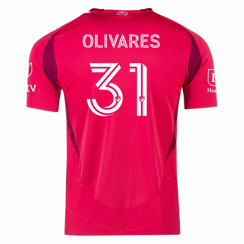 Long Lasting Color Retention Adaptive Fit System adidas Christian Olivares St. Louis FC Authentic Home Jersey 25/26 (Power Pink)