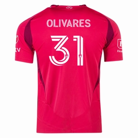 Long Lasting Color Retention Adaptive Fit System adidas Christian Olivares St. Louis FC Authentic Home Jersey 25/26 (Power Pink)