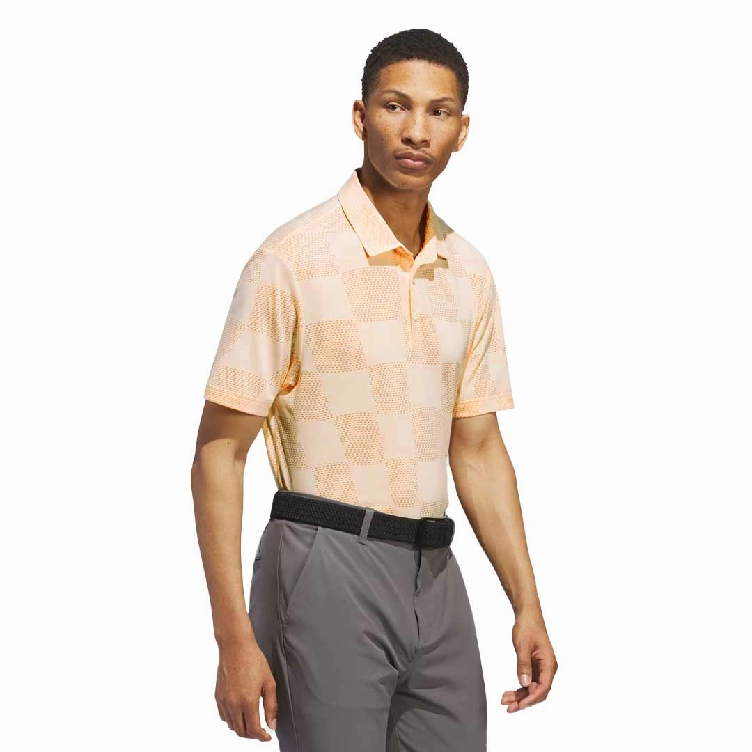 adidas - Men's Ultimate365 Textured Short Sleeve Polo (IU4409) Quick Repair Yarn Double Stitched Edges