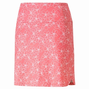Puma - Women's PWRMESH Island Flower Skirt (537507 03) Moisture Lock Reservoir Casual Gear