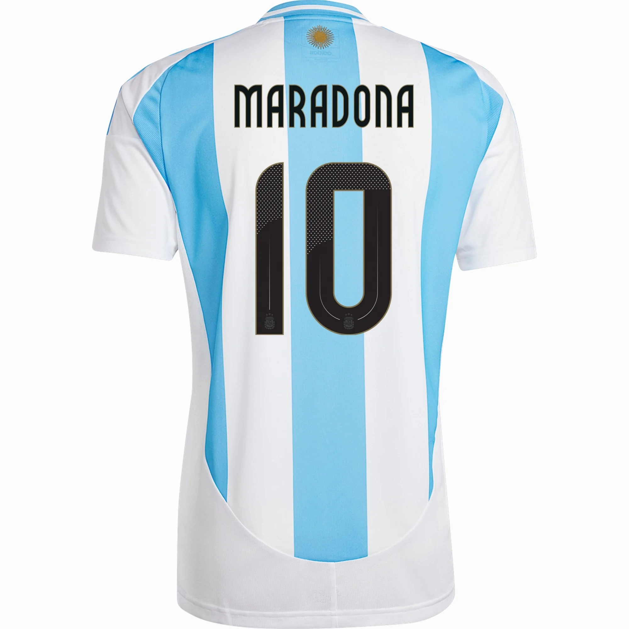 adidas Argentina Diego Maradona Home Jersey 24/25 (White/Blue Burst) Ultimate Comfort Lining Dynamic Wear