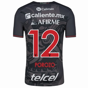 Charly Jackson Porozo Xolos de Tijuana Third Jersey 24/25 (Black/Red) Flex Fit Construction