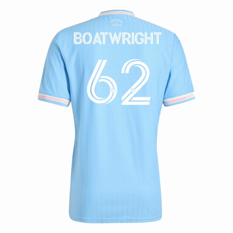 Workout Session Wicking Properties adidas Boatwright Inter Miami Authentic Third Jersey 25/26 (Blue/Pink)