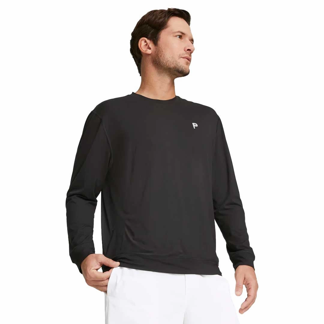 Sport Style All Purpose Design Puma - Men's Puma x Palm Tree Crew Midweight Crewneck Golf Sweatshirt (539206 02)