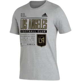 adidas LAFC Pregame T-Shirt (Grey/Gold) Organic Cotton Blend Value for Money
