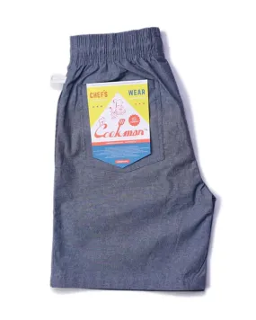 Cookman Chef Short Pants - Chambray Light Blue AntiPilling LayeredPaneling