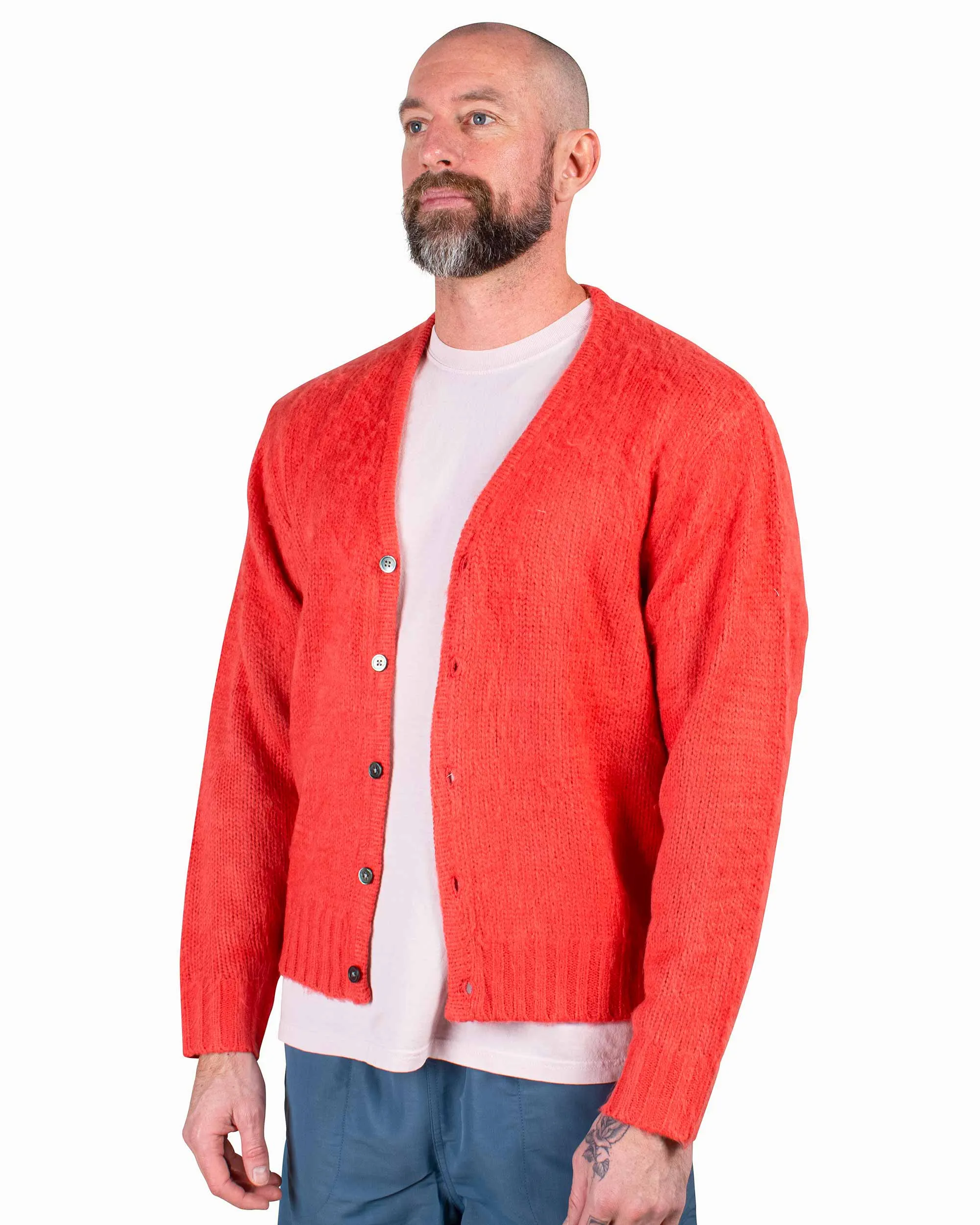 product date night charm factor St??ssy Brushed Cardigan Red