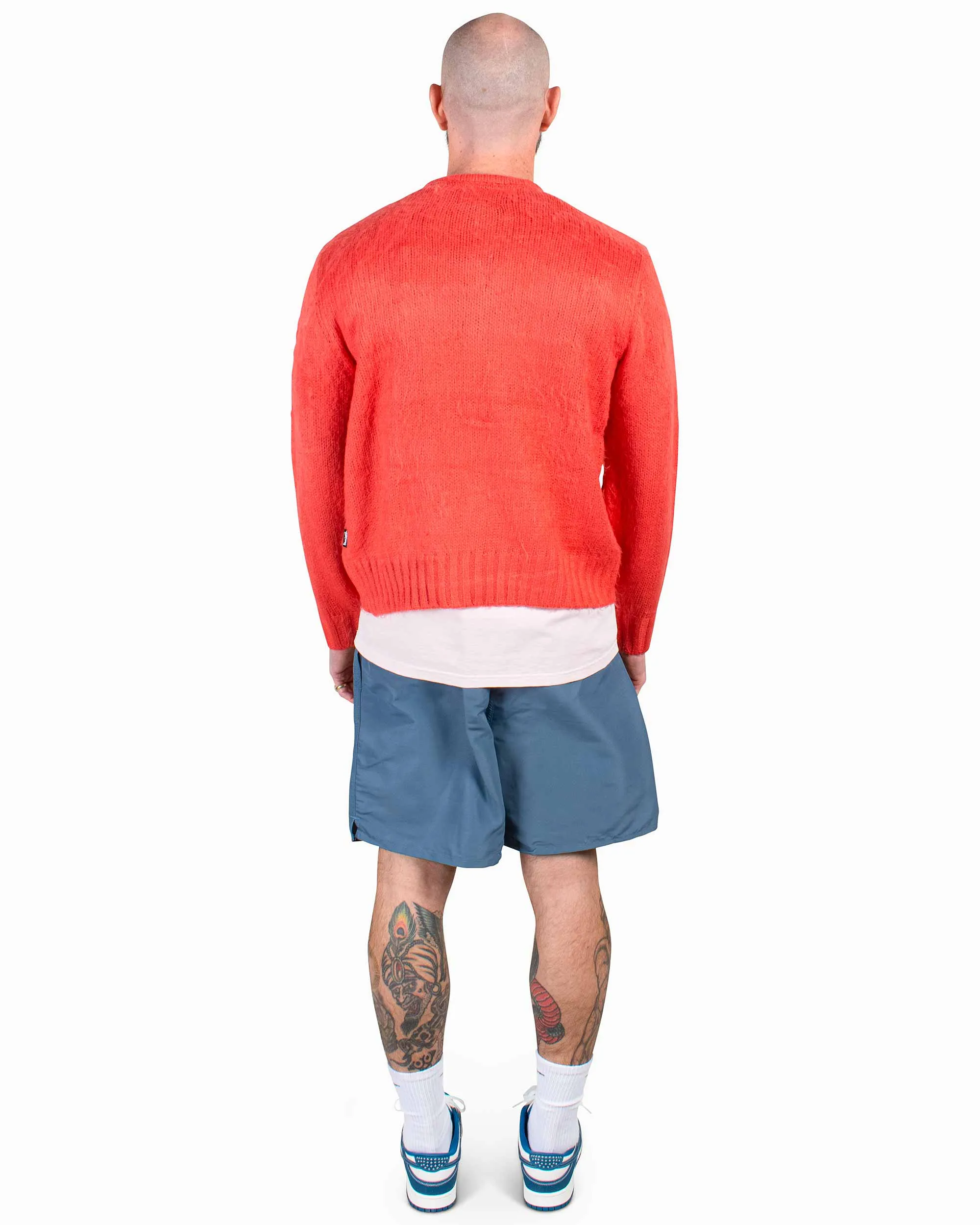 St??ssy Brushed Cardigan Red product snowboarding suitable thrill Smart Casual