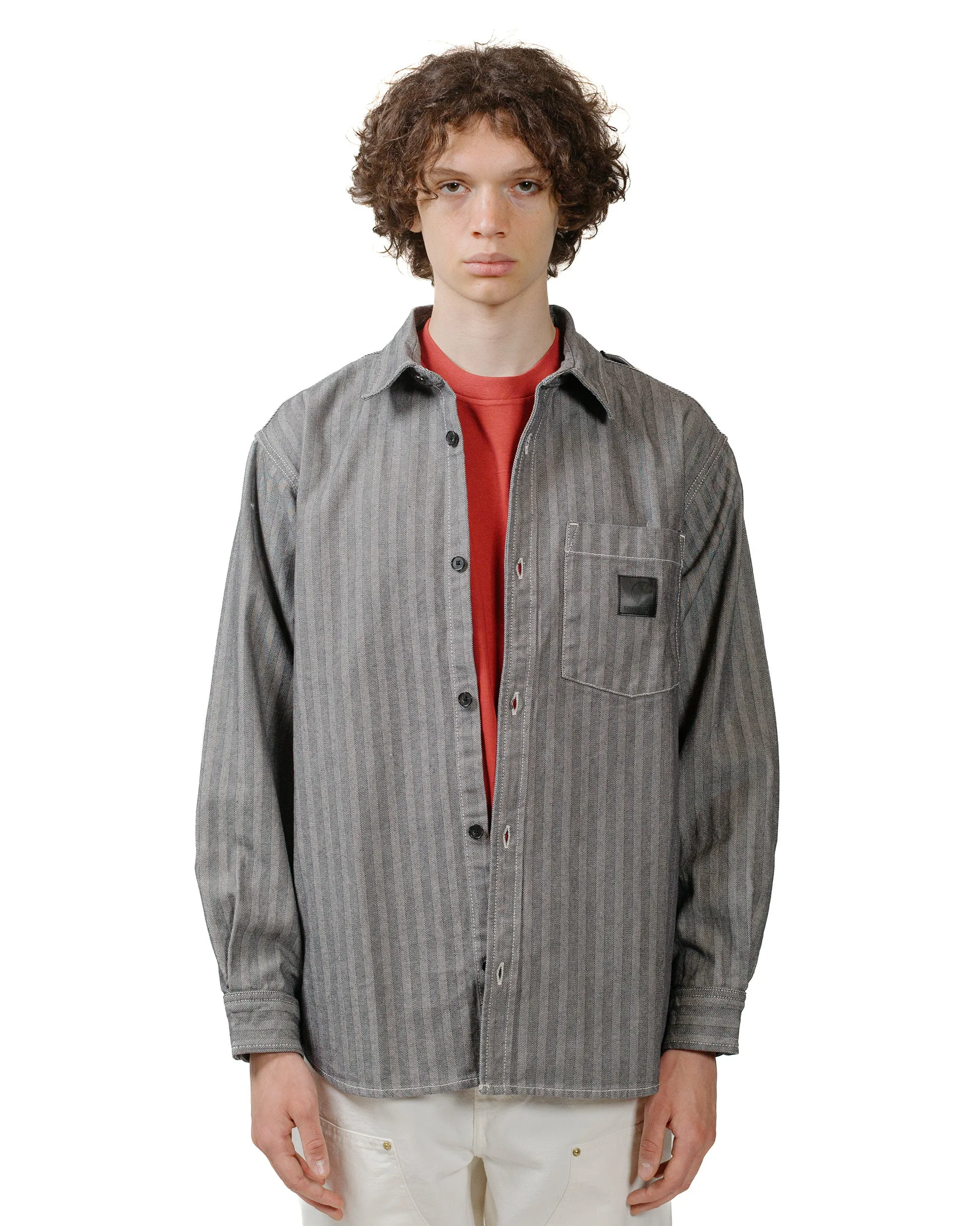 Carhartt W.I.P. Menard Shirt Jacket Grey Elegant Finish Durable Fabric
