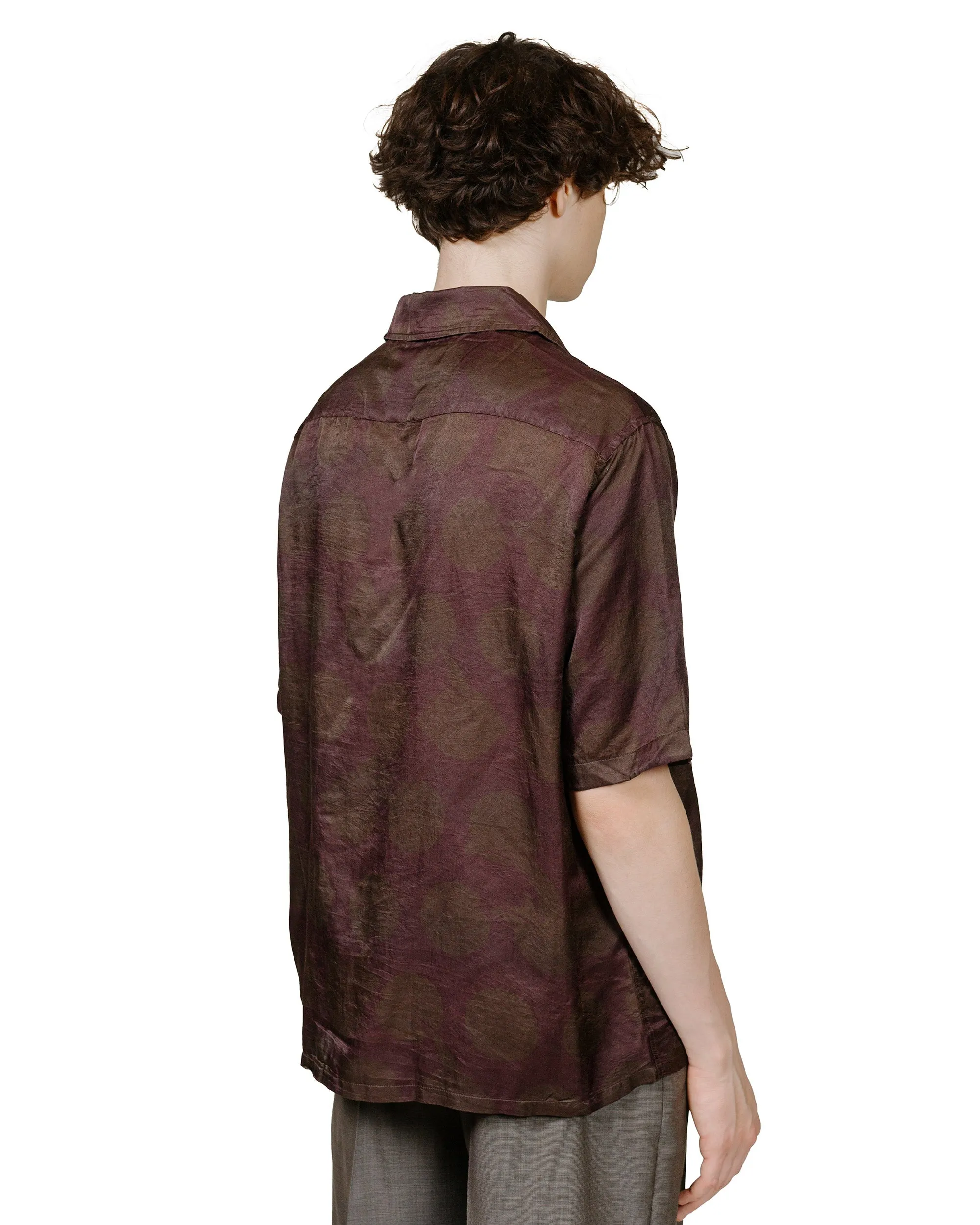 Our Legacy Heusen Shirt Shortsleeve Dotted Print Cotton Silk Unique Design