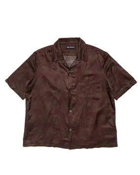 Fitted Cut Our Legacy Heusen Shirt Shortsleeve Dotted Print Cotton Silk