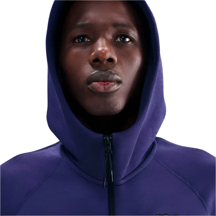 Formal Casual Nike Barcelona 25/26 Tech Windrunner Fleece Full-Zip Hoodie (Imperial Purple/Midwest Gold)