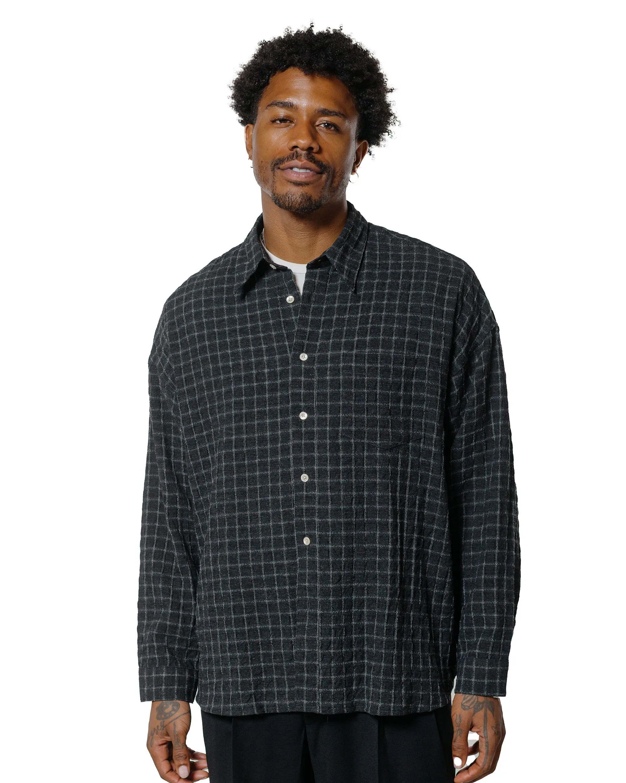 Sunflower Stable Shirt Black Lightweight texture Trend-Driven