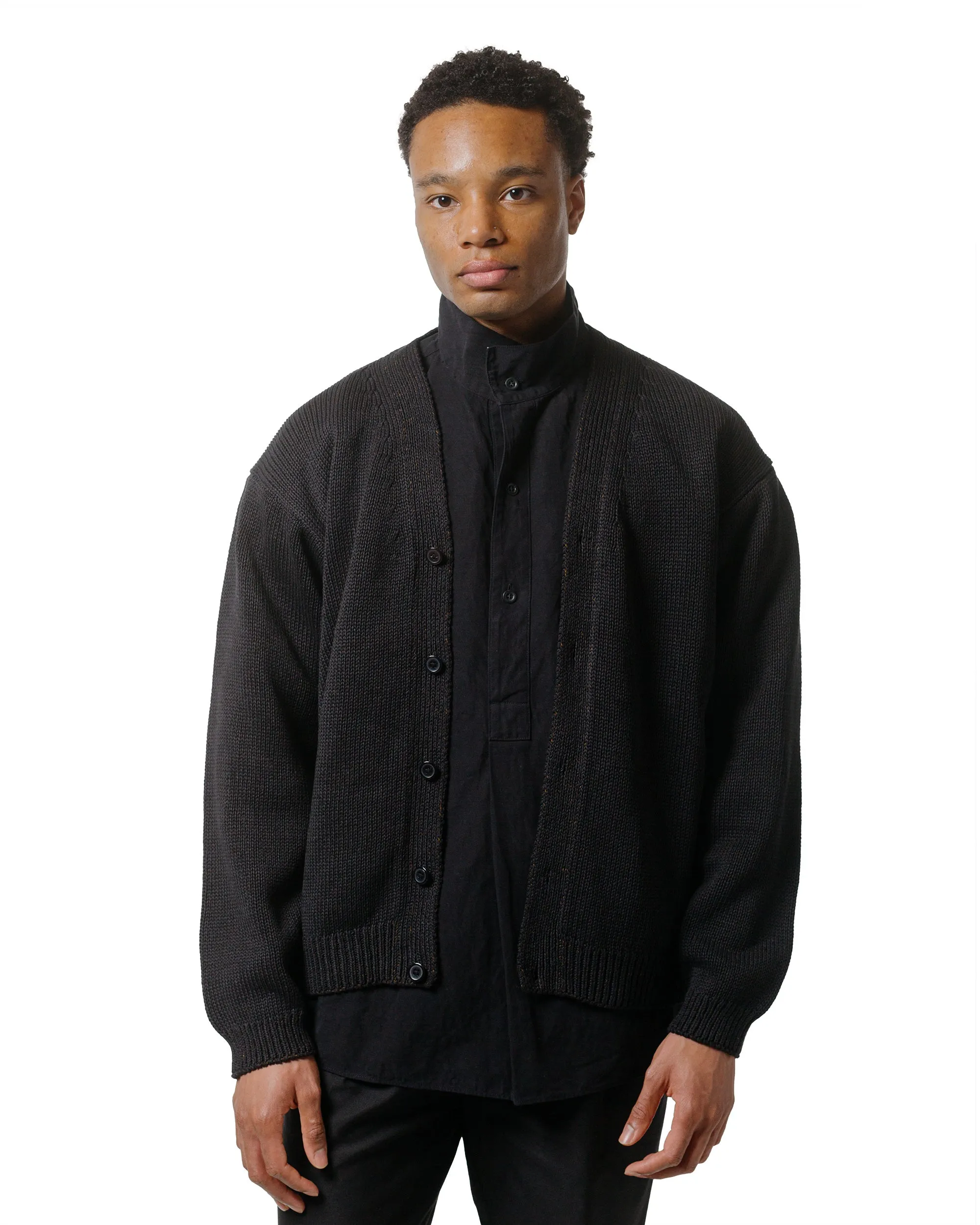 Modern Sporty KAPTAIN SUNSHINE Cotton Washi Hand Frame Cardigan