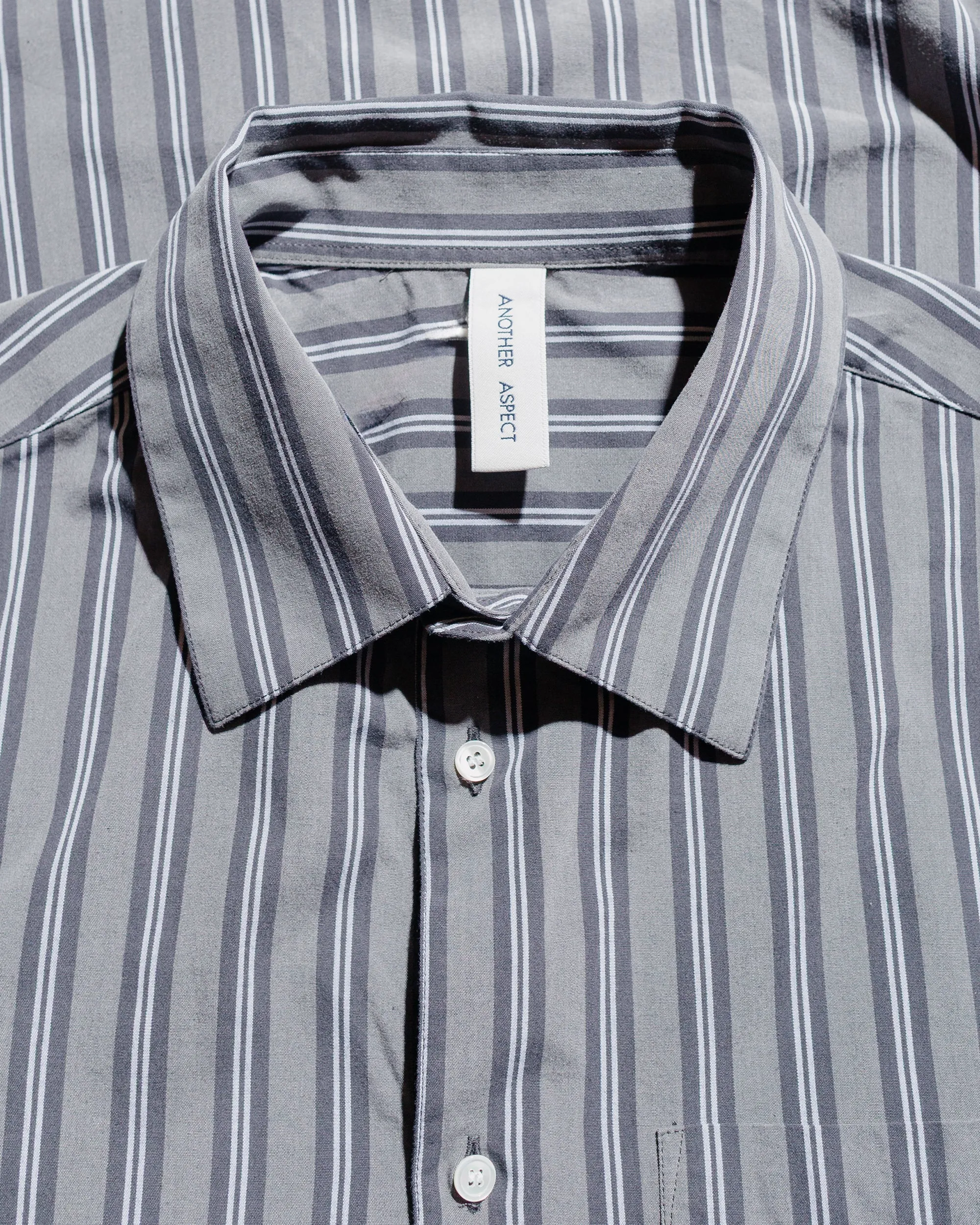 Another Aspect Another Shirt 3.0 Charcoal Stripe Non Static Finish Modern Aesthetic