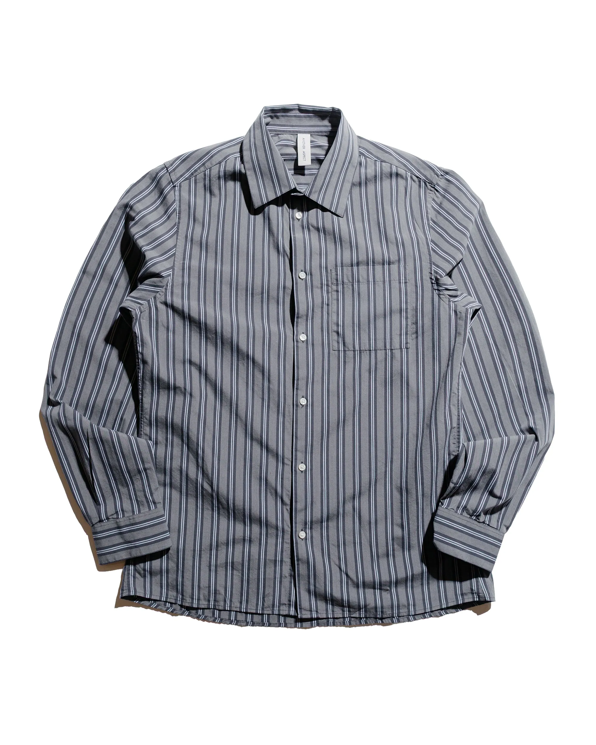 Cultural Inspired Moisture Wicking Material Another Aspect Another Shirt 3.0 Charcoal Stripe