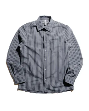 Cultural Inspired Moisture Wicking Material Another Aspect Another Shirt 3.0 Charcoal Stripe