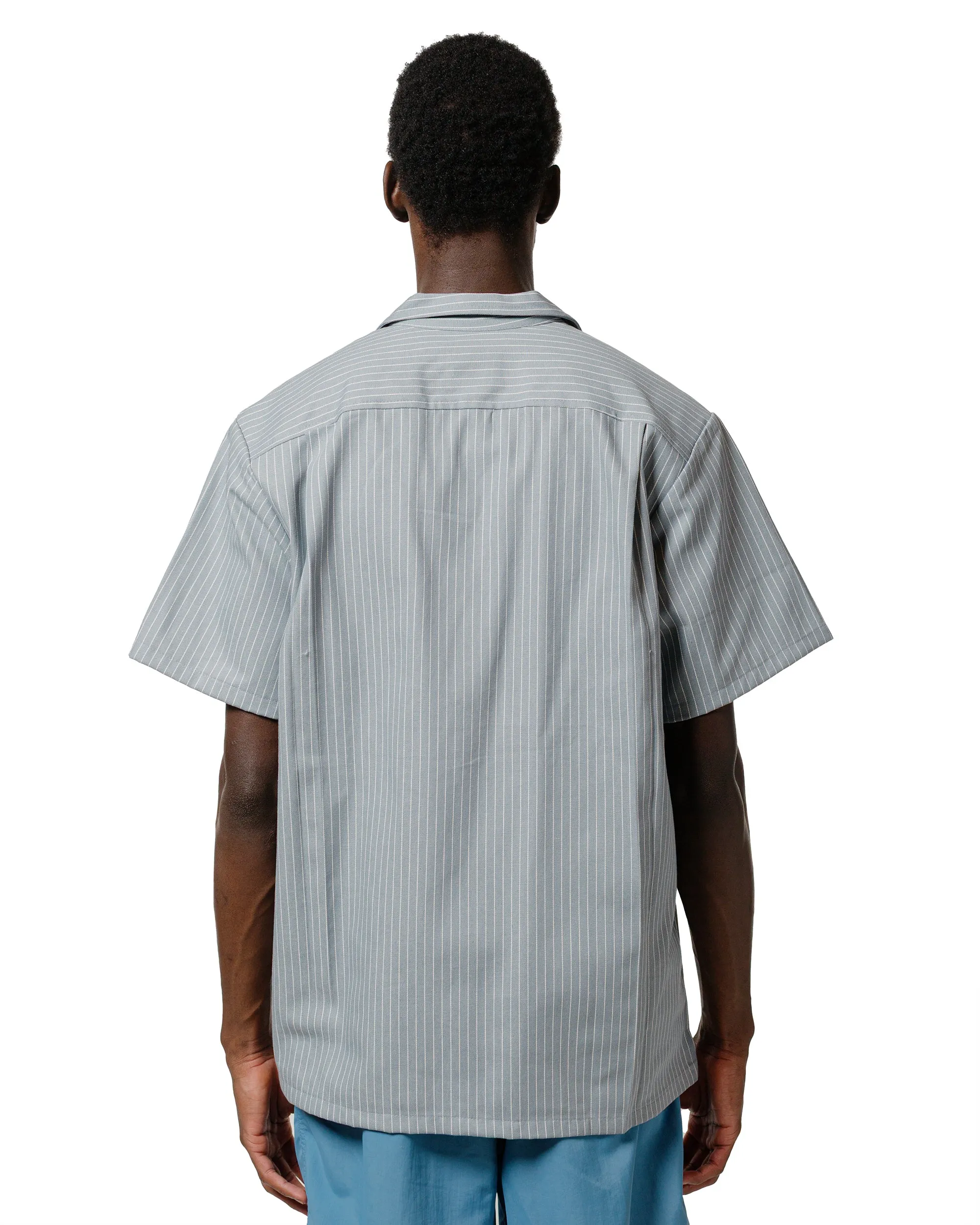 Bather Mist Denim Traveler Shirt UV Protective Coating tailored look