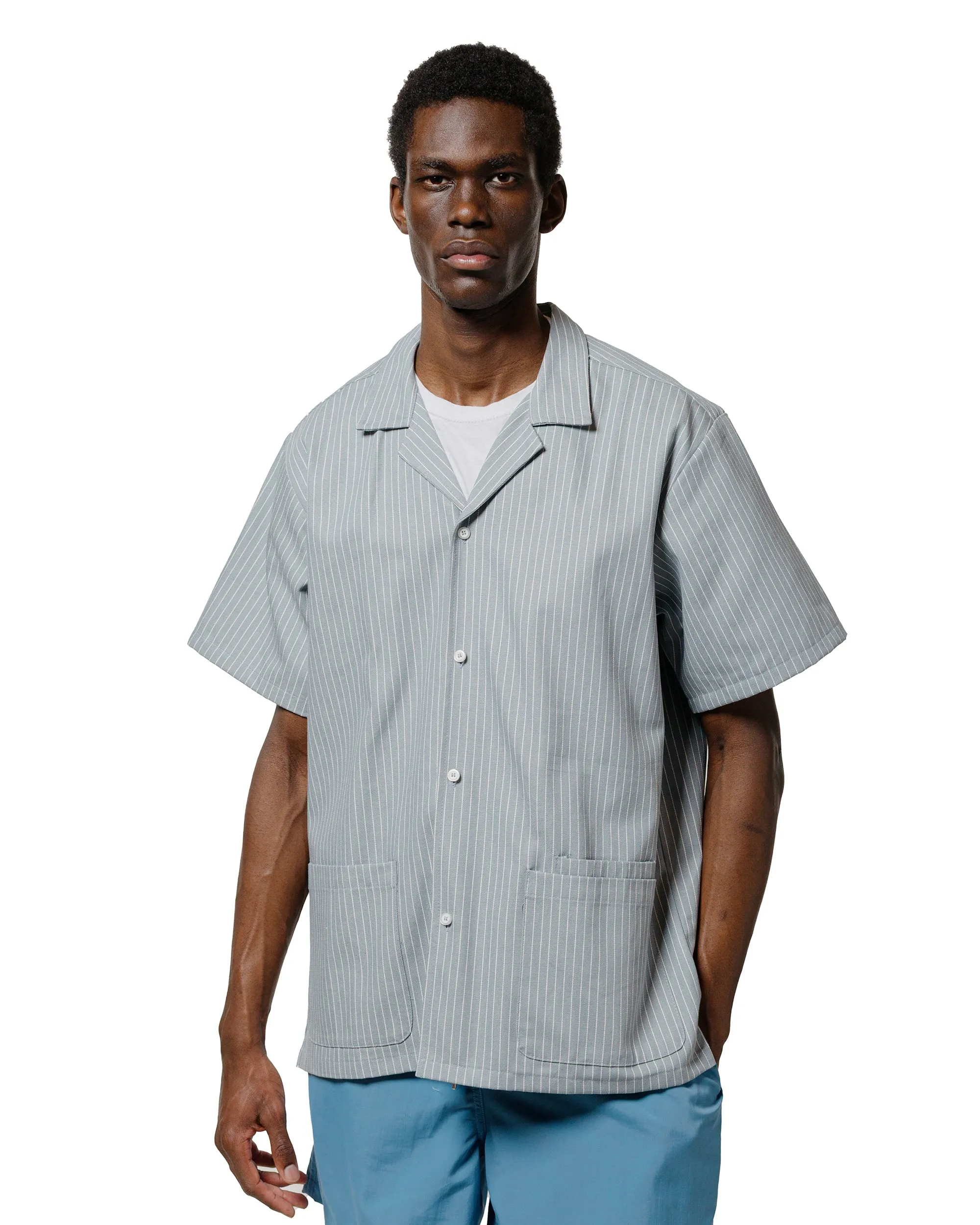 UV Protective Coating Regular Fit Bather Mist Denim Traveler Shirt