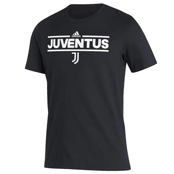 adidas Juventus Lockup T-Shirt (Black/White) UVProtectionFinish Easy Care Material