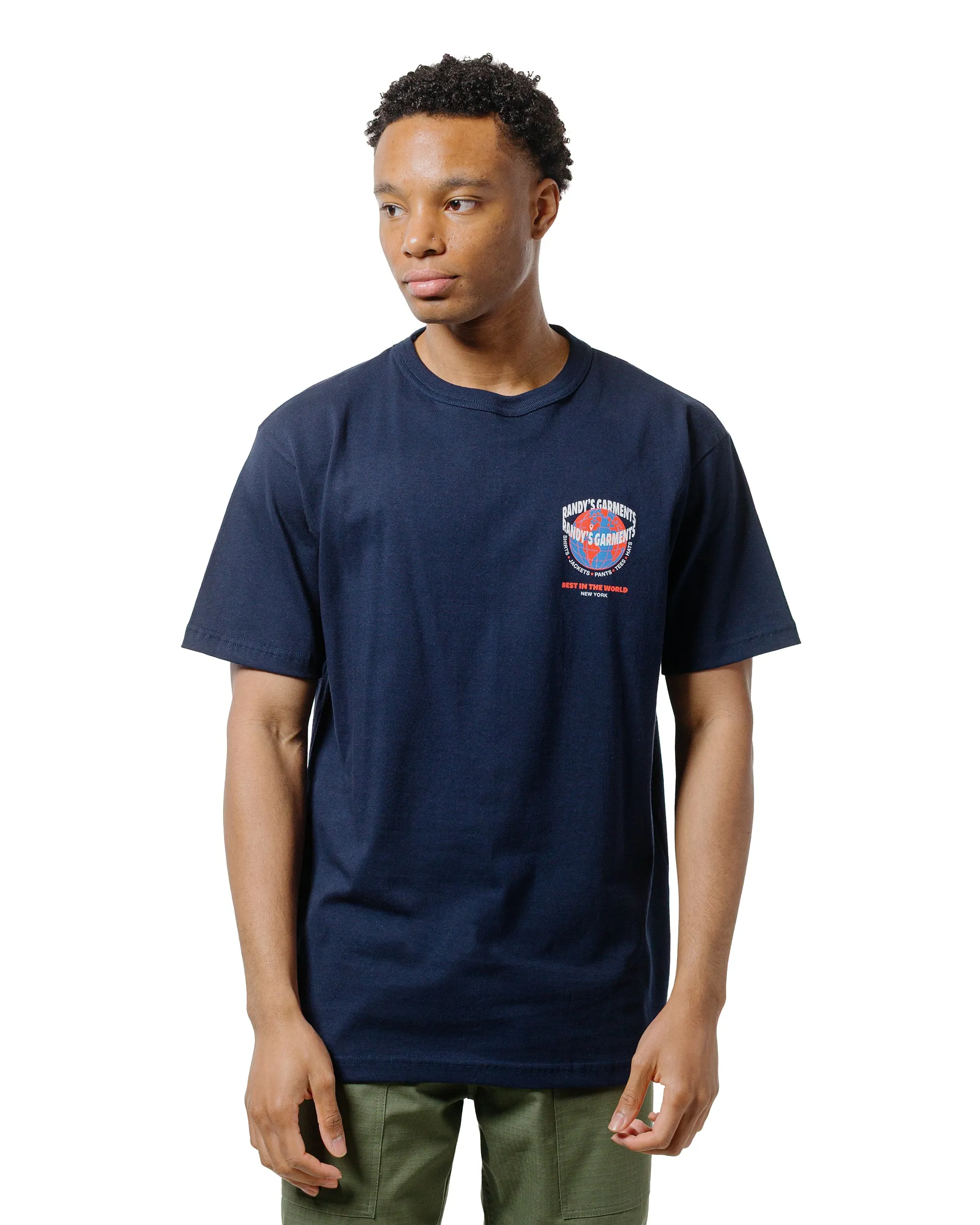 Functional Wear Modern and Soft Randy's Garments World Tee Navy