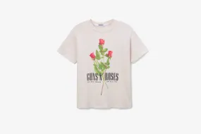 Versatile Scarf DayDreamer "Guns N Roses Use Your Illusion Roses Weekend Tee"  W - Dirty White