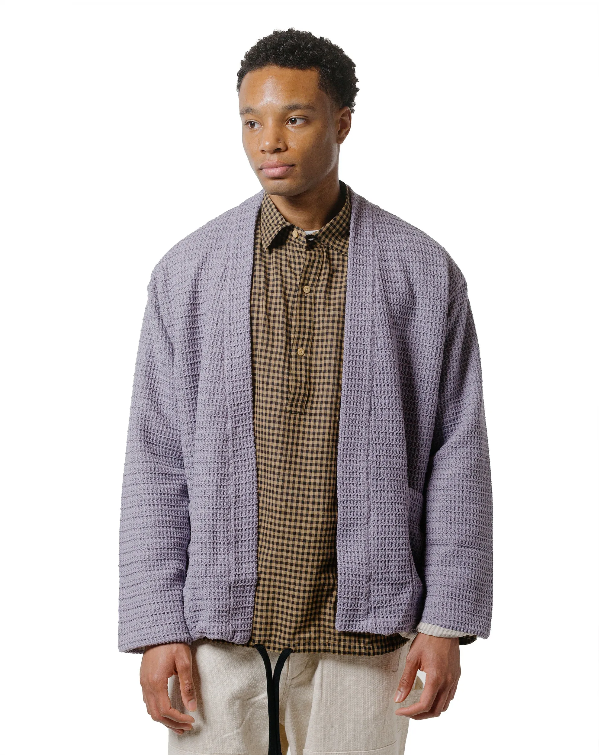 ts(s) Lined Easy Cardigan Cotton/Polyester Russell Knitting Jersey Lavender packable
