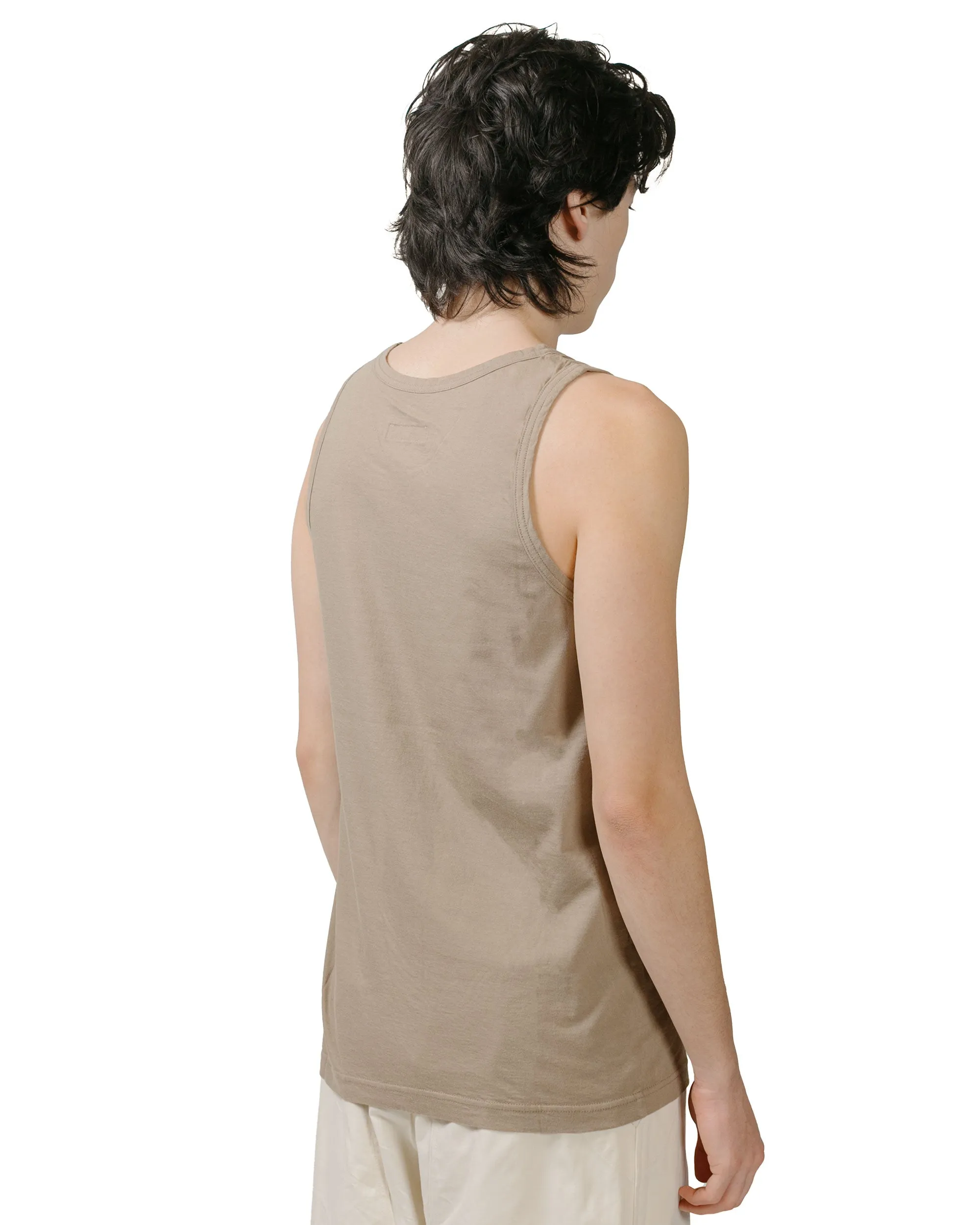 Versatile Comfort Wear ts(s) Tank Top High Gauge Cotton Jersey Khaki