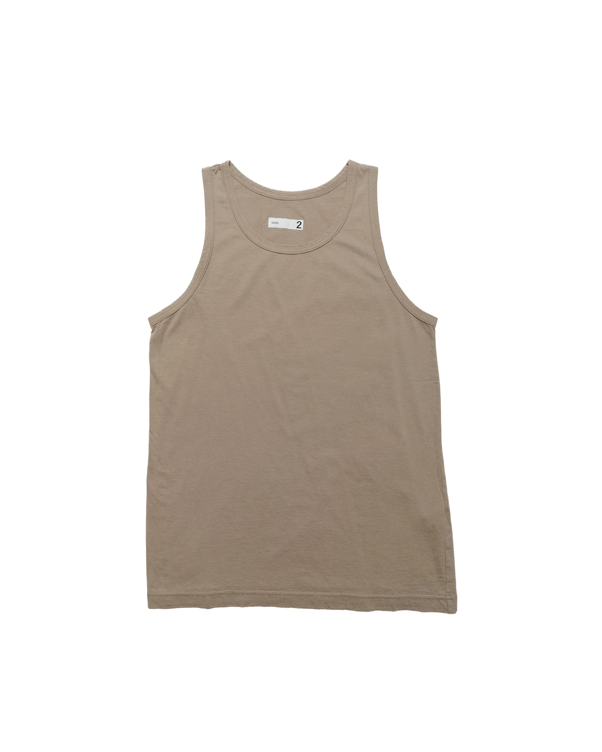 Moisture Wicking Fabric ts(s) Tank Top High Gauge Cotton Jersey Khaki