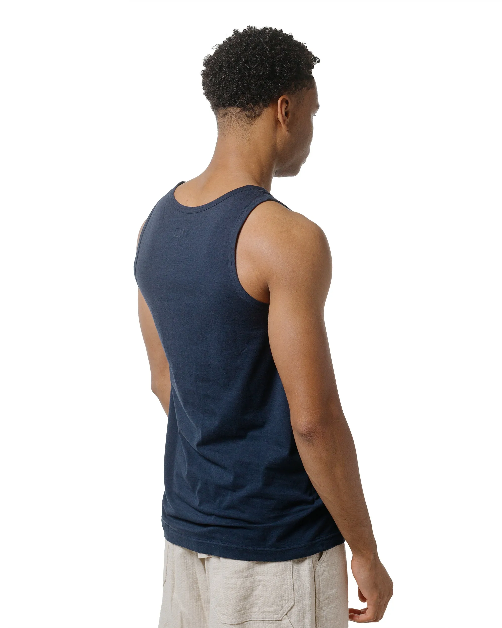 ts(s) Tank Top High Gauge Cotton Jersey Navy Classic Comfort Style Abrasion resistant