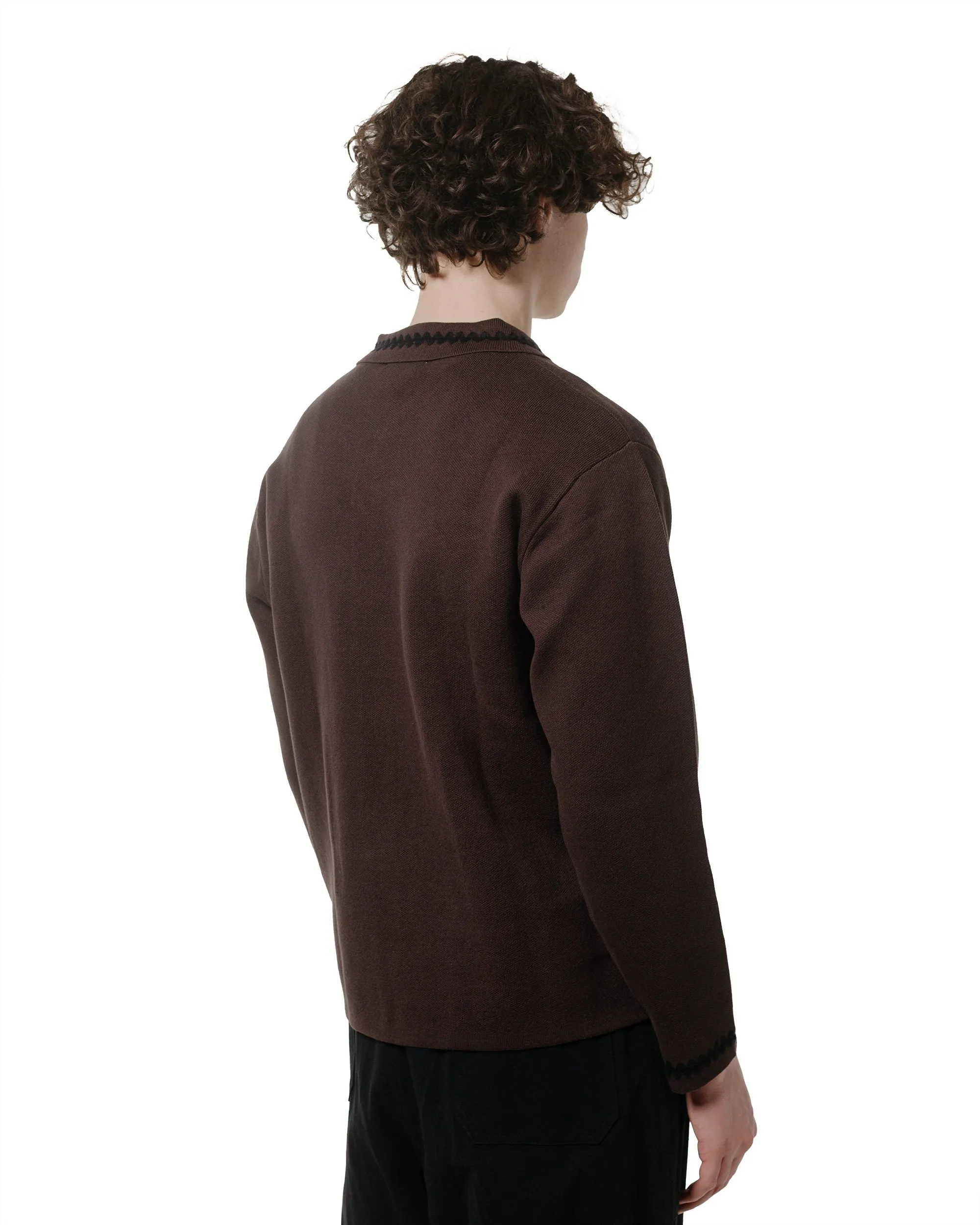 Sports Wear product camouflage stealth TTT MSW Knit Polo Cardigan Brown