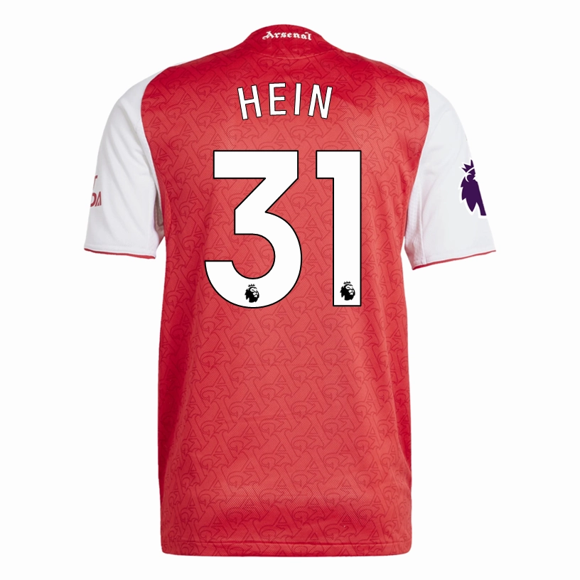 adidas Karl Hein Arsenal FC Authentic Home Jersey 25/26 w/ EPL Patch (Better Scarlet/White Weekend League