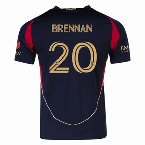 adidas Luke Brennan Atlanta United Authentic Home Jersey w/ MLS Patches 25/26 (Red/Black) Non Restrictive Movement