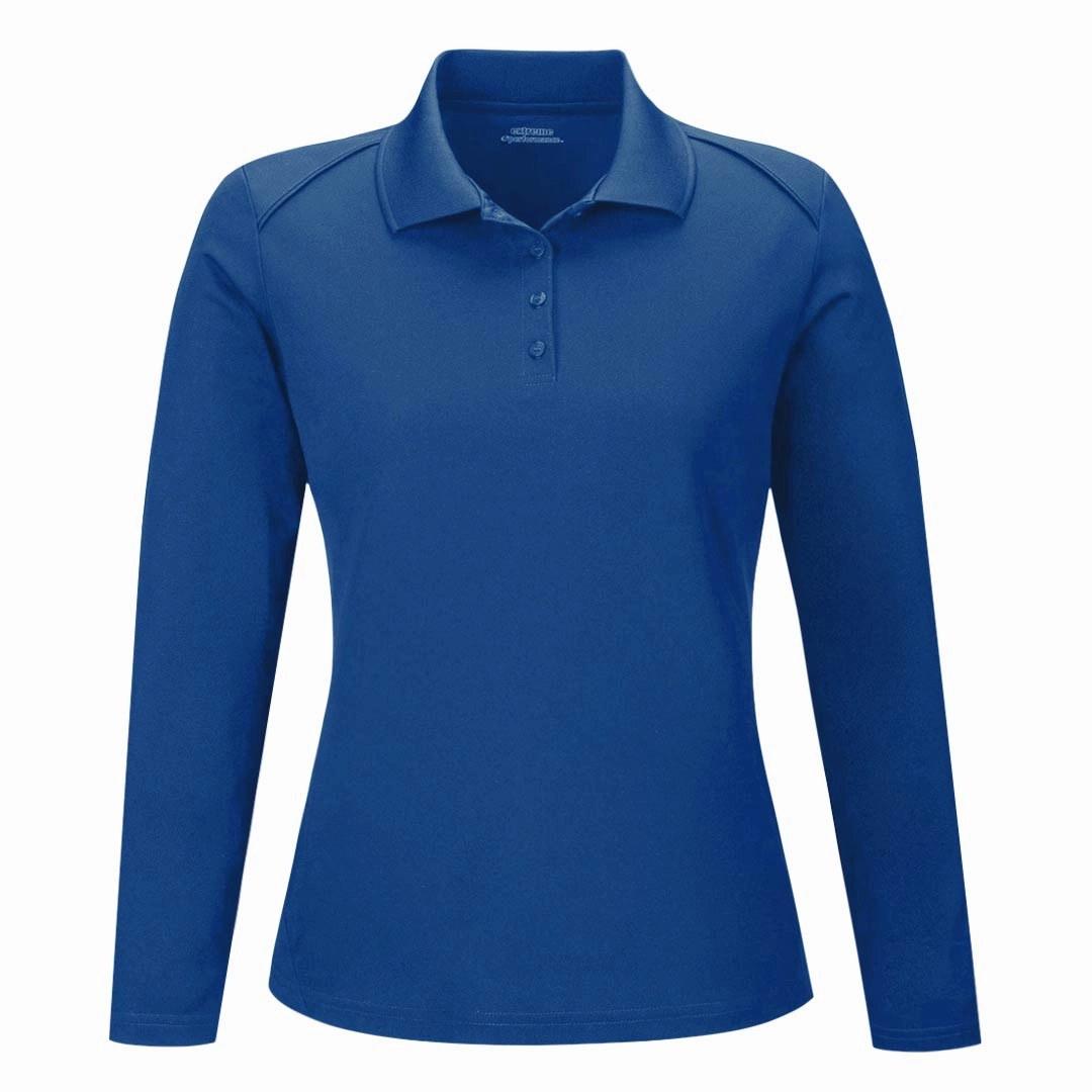 Athletic Performance Enhancement Non Restrictive Cut Extreme - Women's Eperformance Long Sleeve Polo (75111 438)