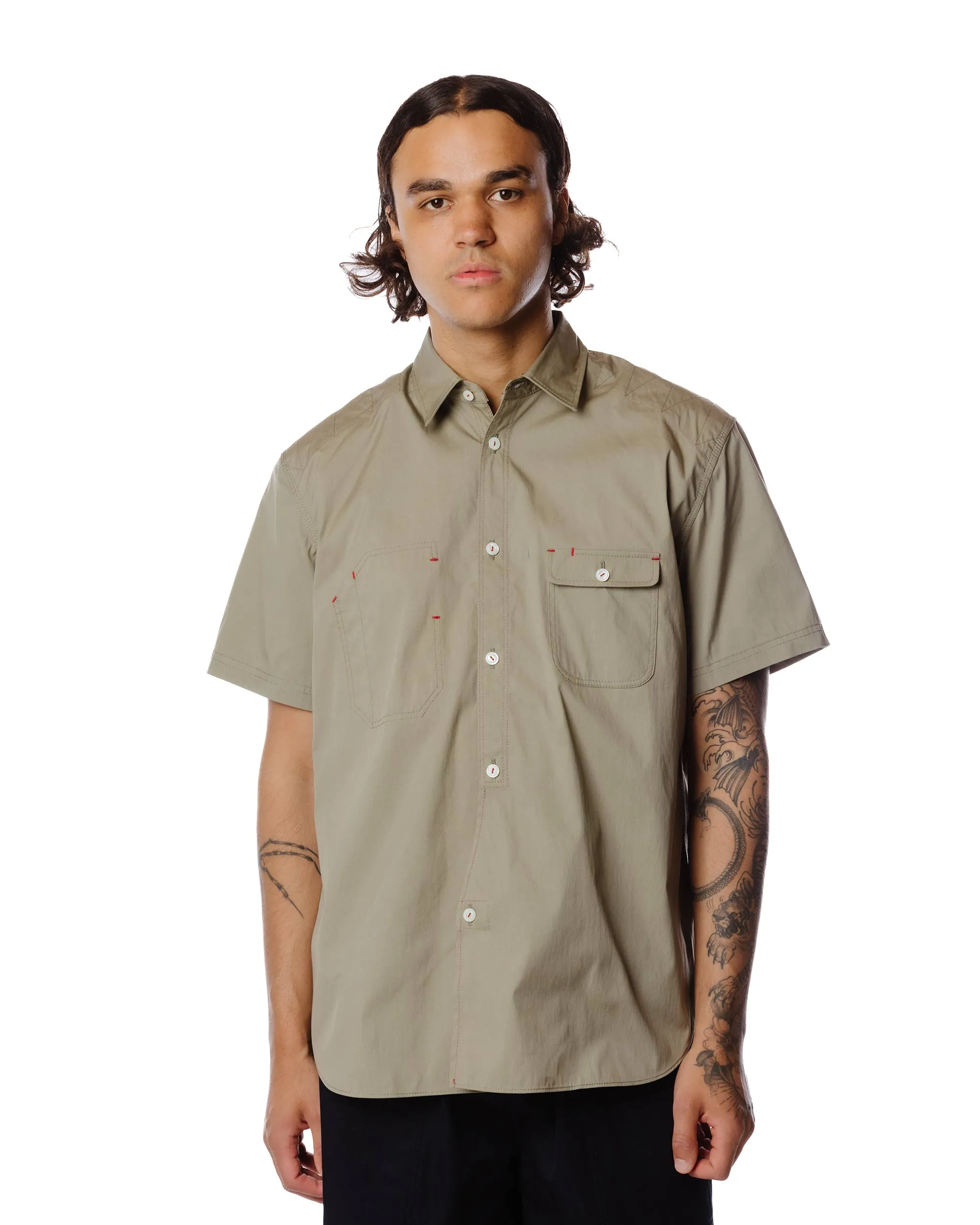 Black Tie Optional Linen blend Junya Watanabe MAN Cotton Nylon Work Shirt Khaki